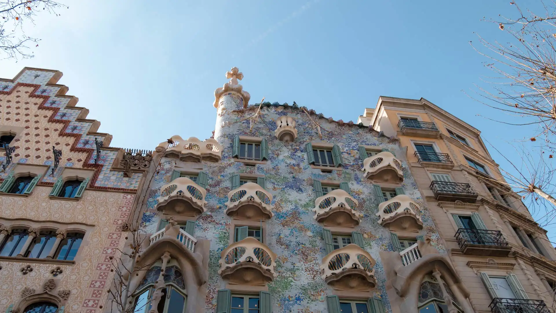 Façade extérieure de la Casa Batlló à Barcelone