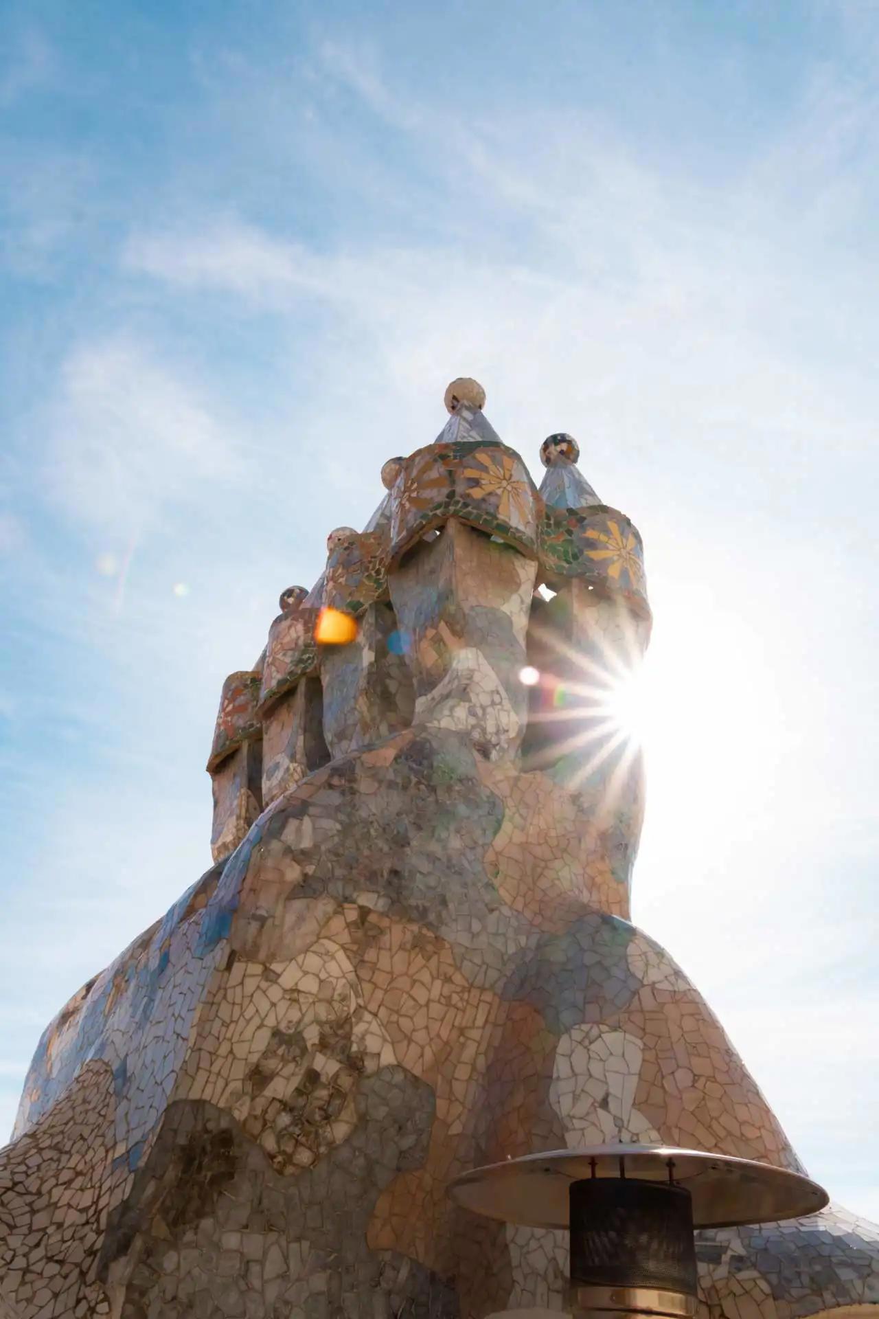 Cheminée de la Casa Batlló à Barcelone