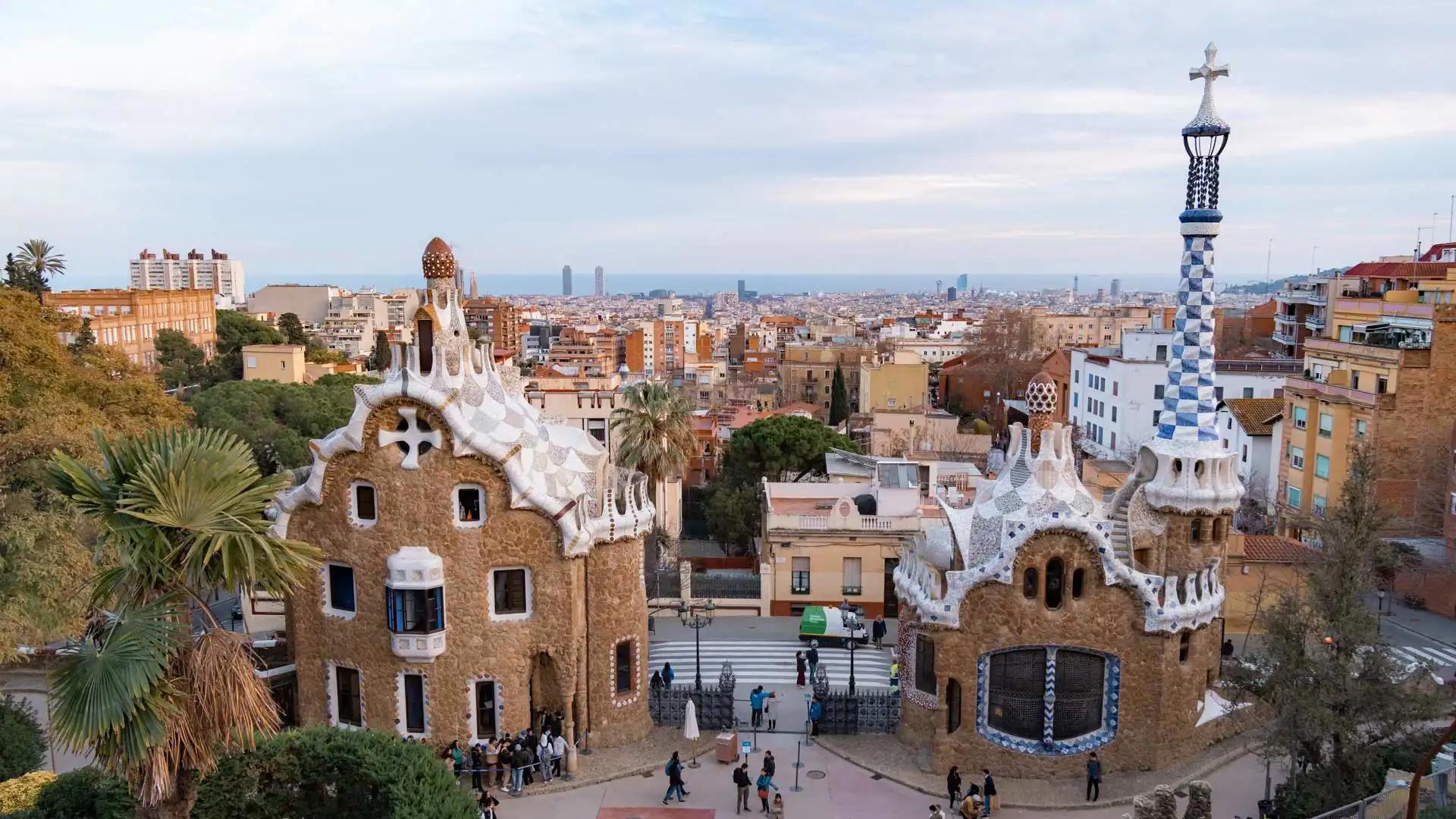 Entrée d'origine du Parc Güell à Barcelone