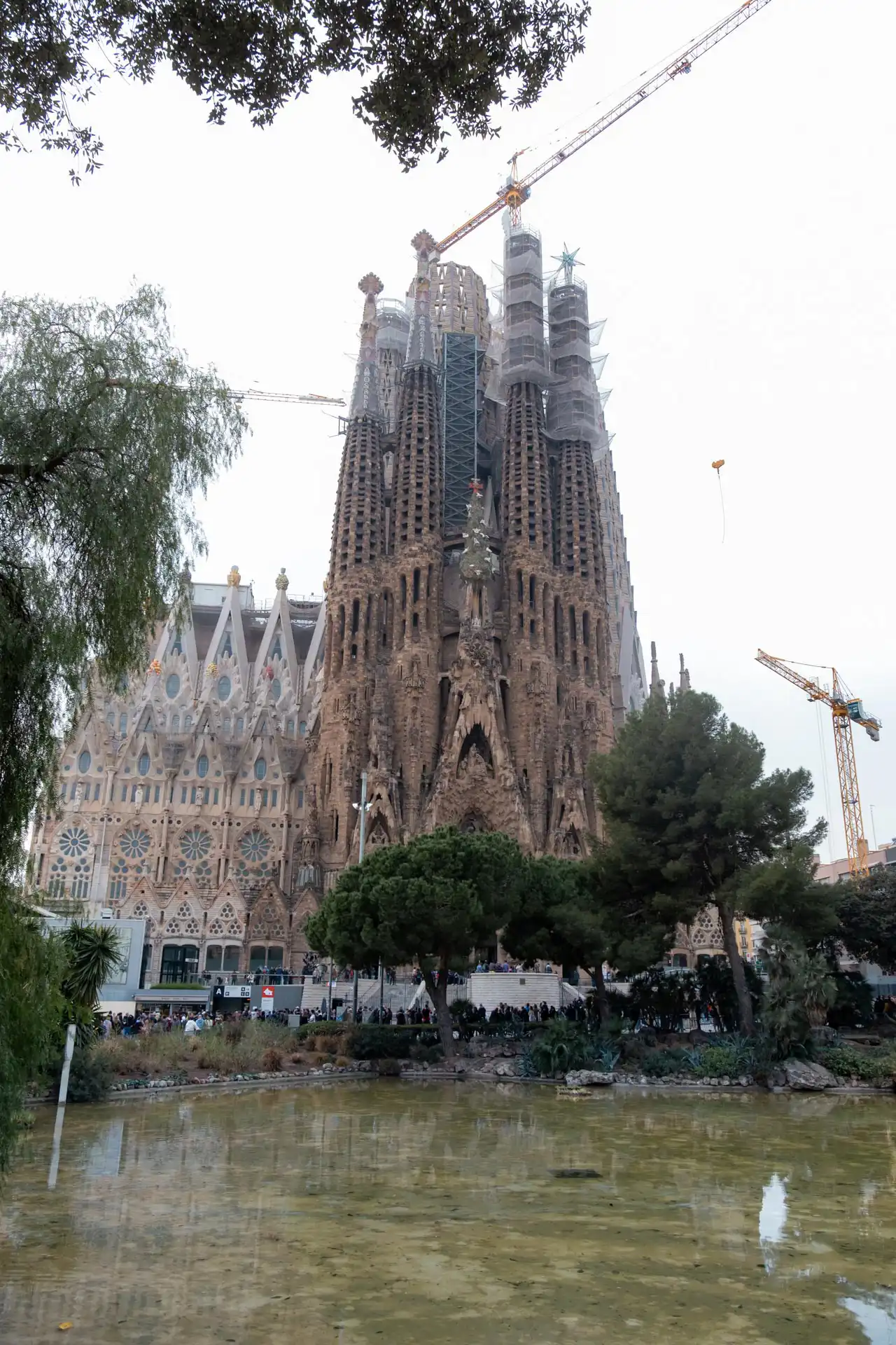 Extérieur de la Sagrada Familia à Barcelone