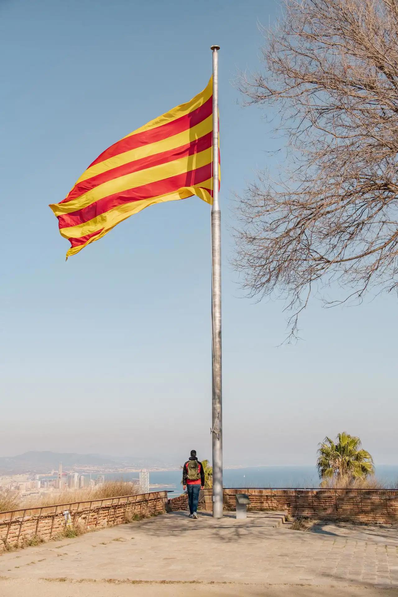 Vue depuis le Château de Montjuïc à Barcelone