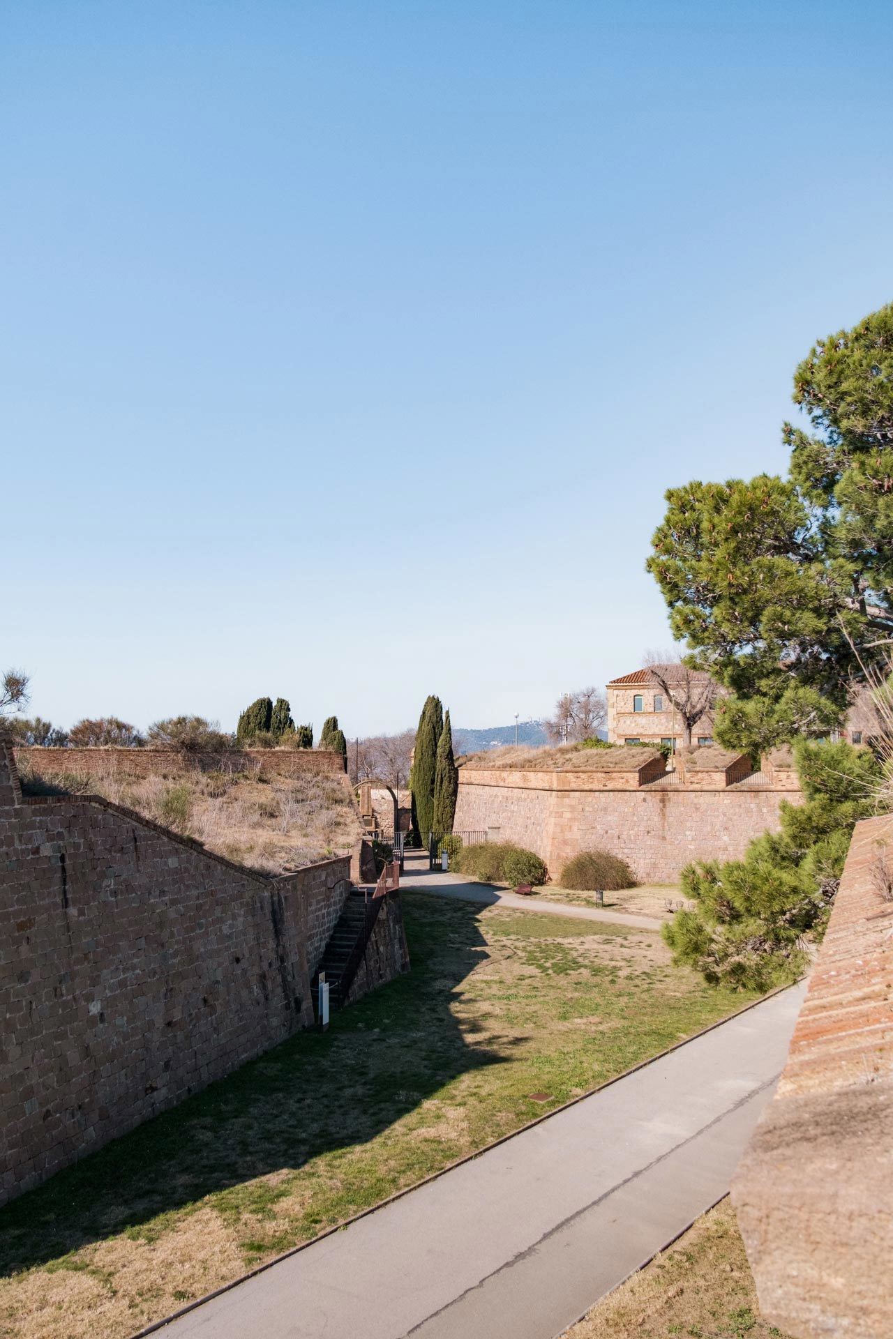 Rempart Château Montjuïc Barcelone