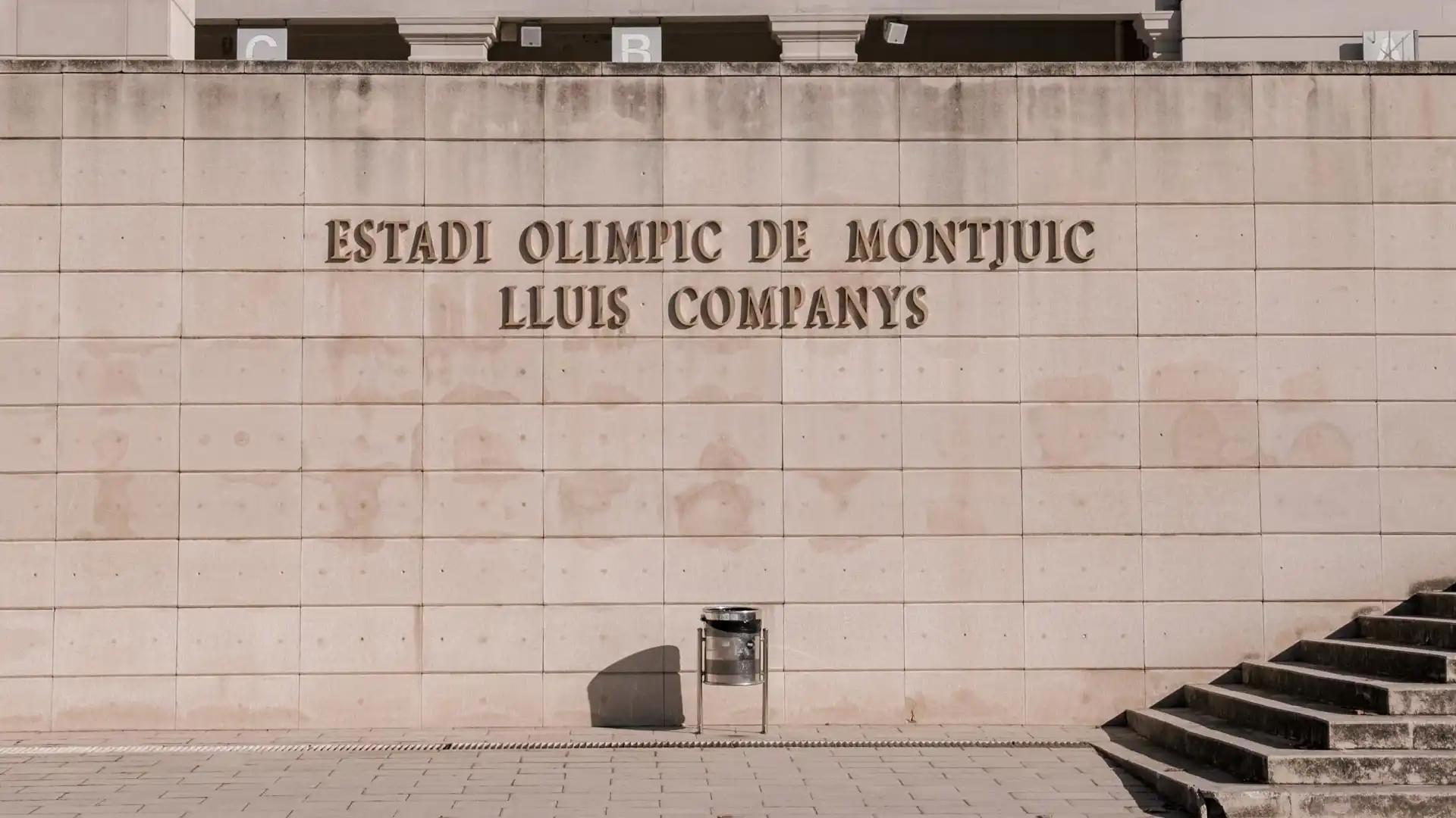 Entrée officielle du stade olympique de Barcelone