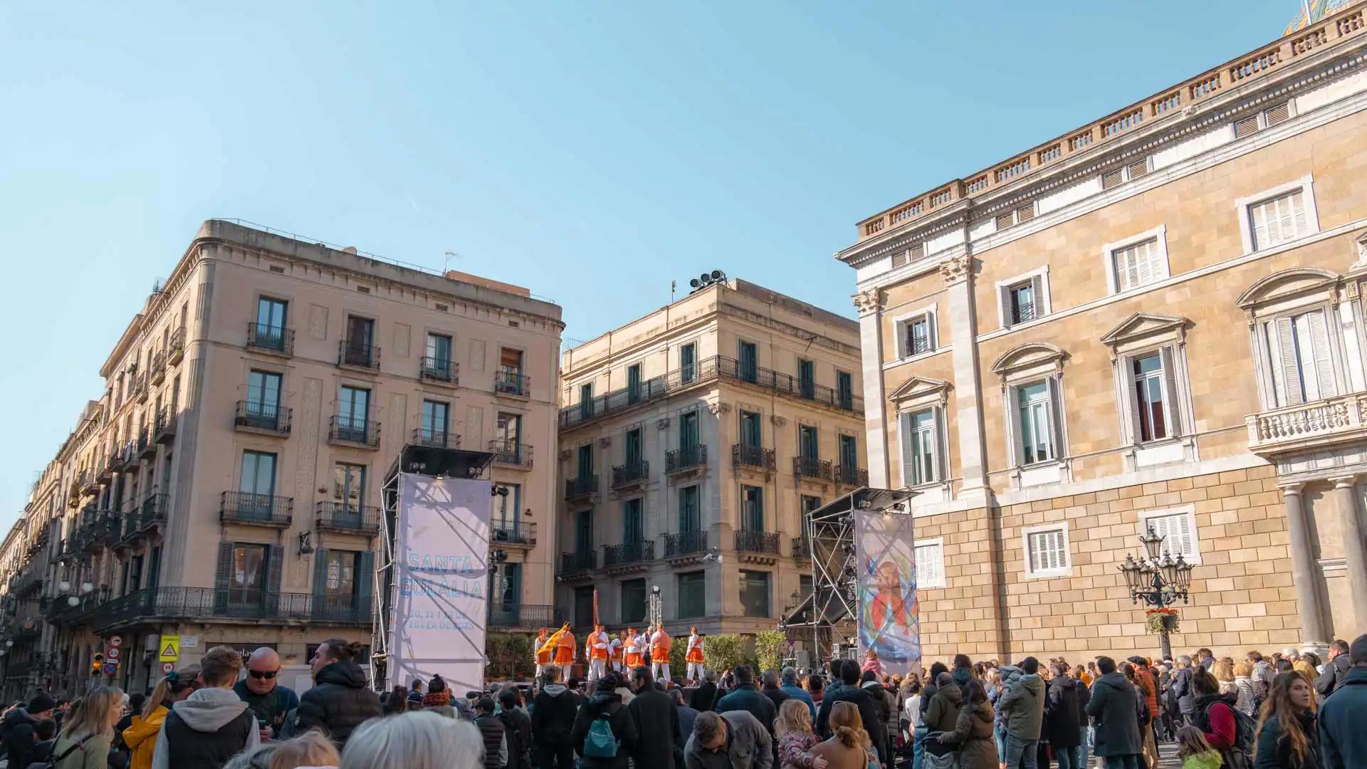 Place Sant Jaume à Barcelone