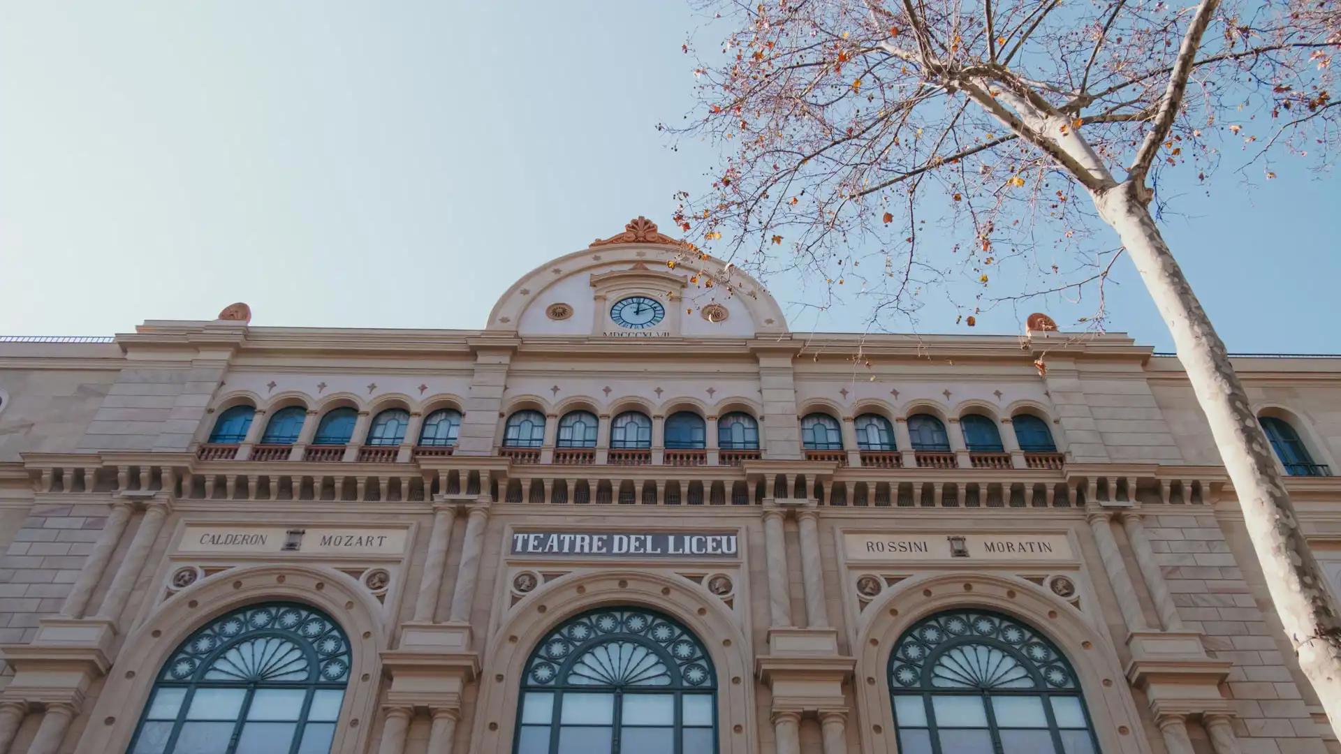 Façade du Grand Théâtre du Liceu à Barcelone