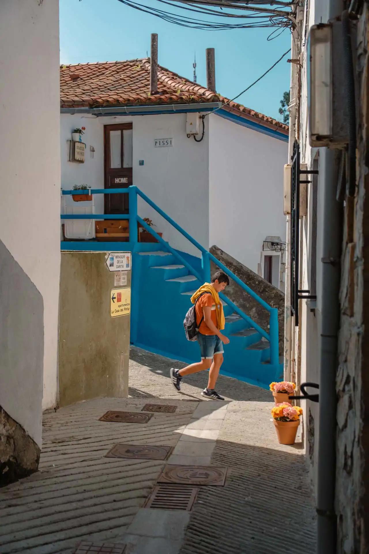 Village de Cudillero dans les Asturies en Espagne