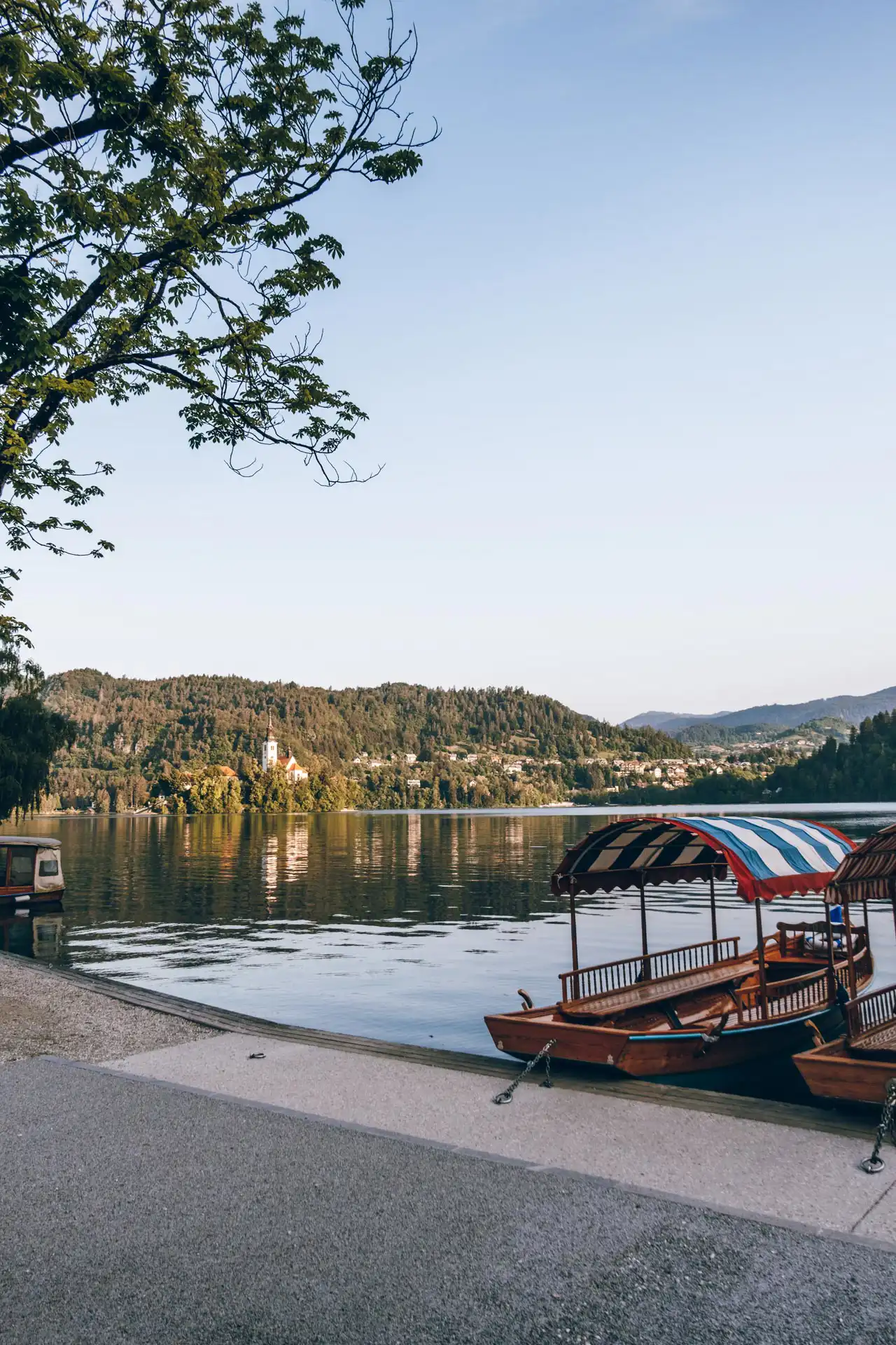 Plenta sur le lac de Bled en Slovénie
