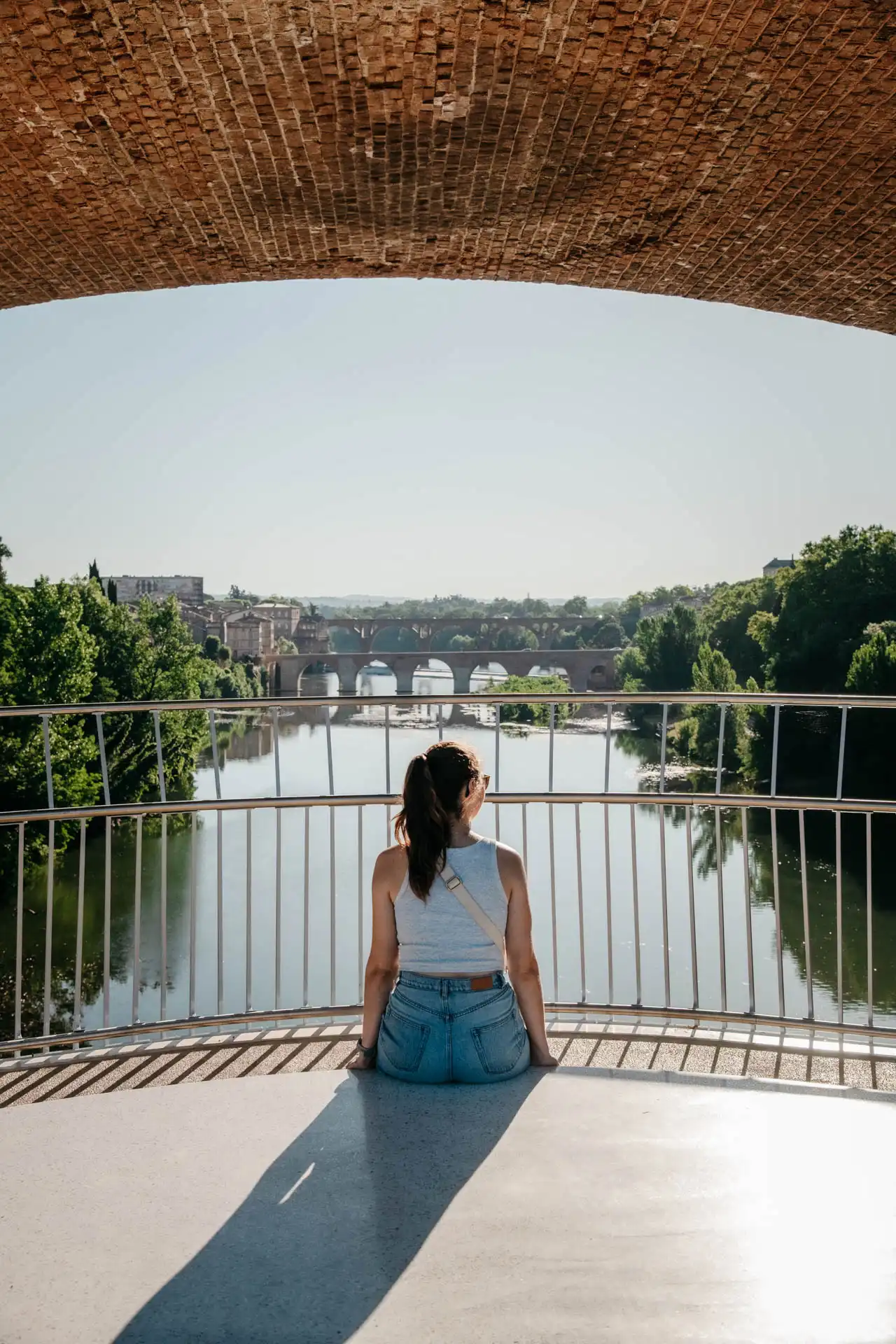 Passerelle du pont à Albi