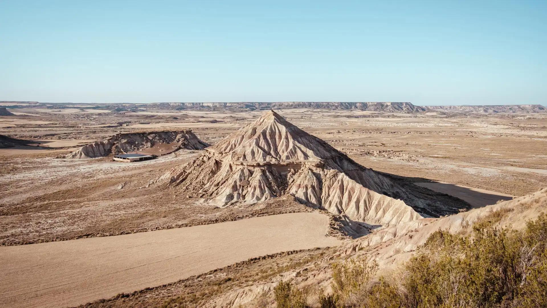 Cabezo de las Cortinillas dans le désert des Bardenas