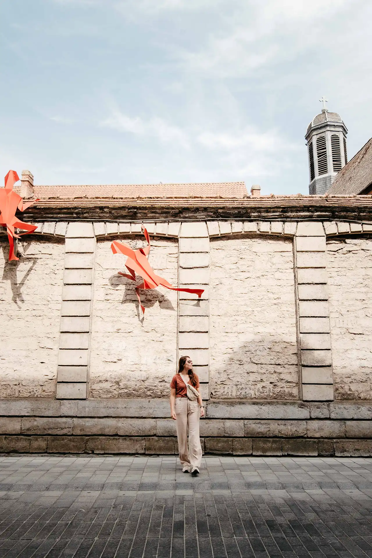 Pedestrian route Art and Design in the City in Tournai