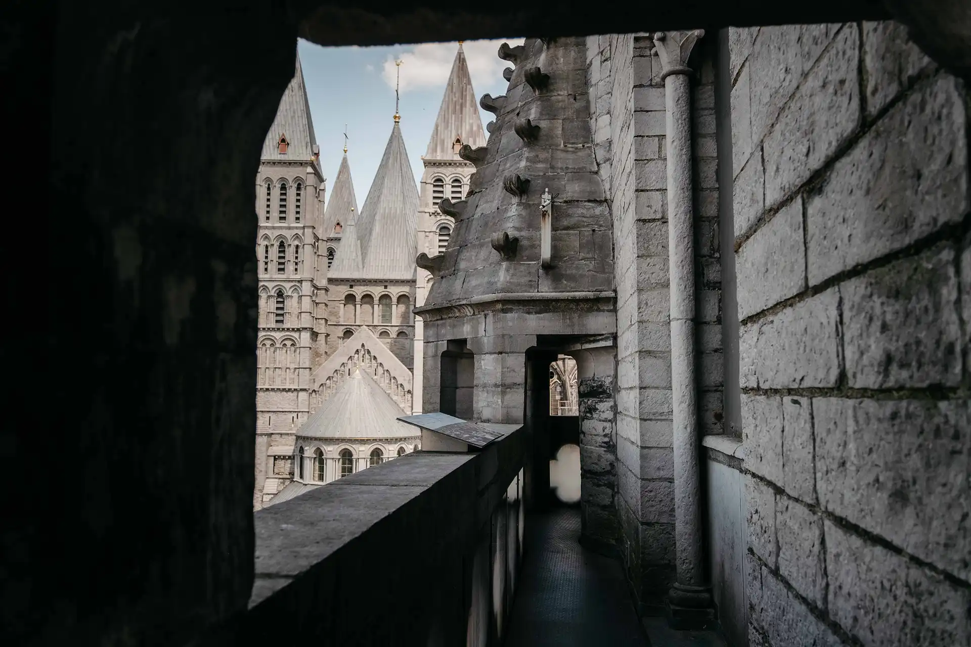Panoramic terrace of the Belfry of Tournai