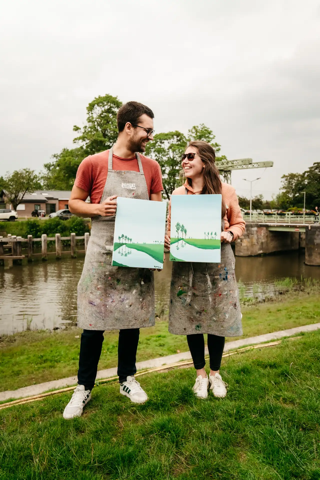 Paint and Sip près de Courtrai en Belgique