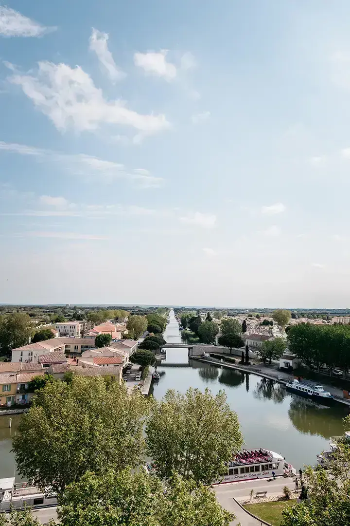 tour Constence, panorama, canal, rempart, Aigues-Mortes