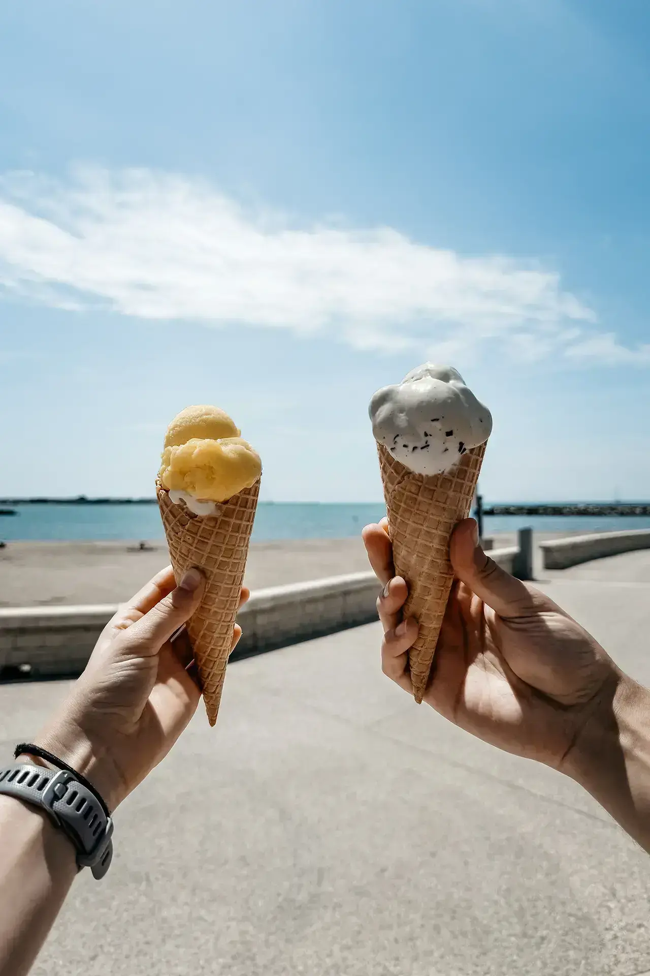 Glace Artisanale, plage, Grau-du-Roi