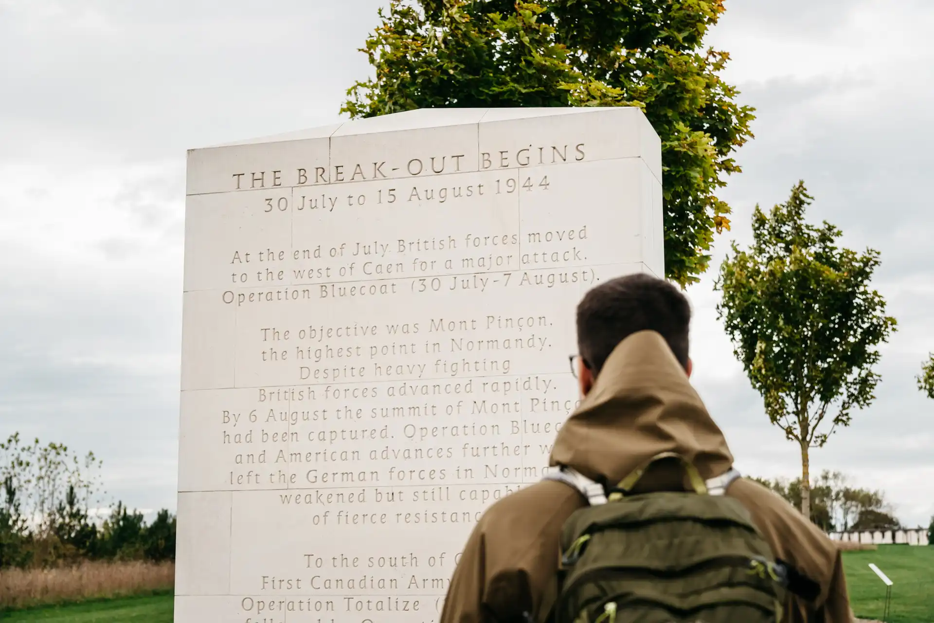 British Memorial at Ver-sur-Mer in Normandy