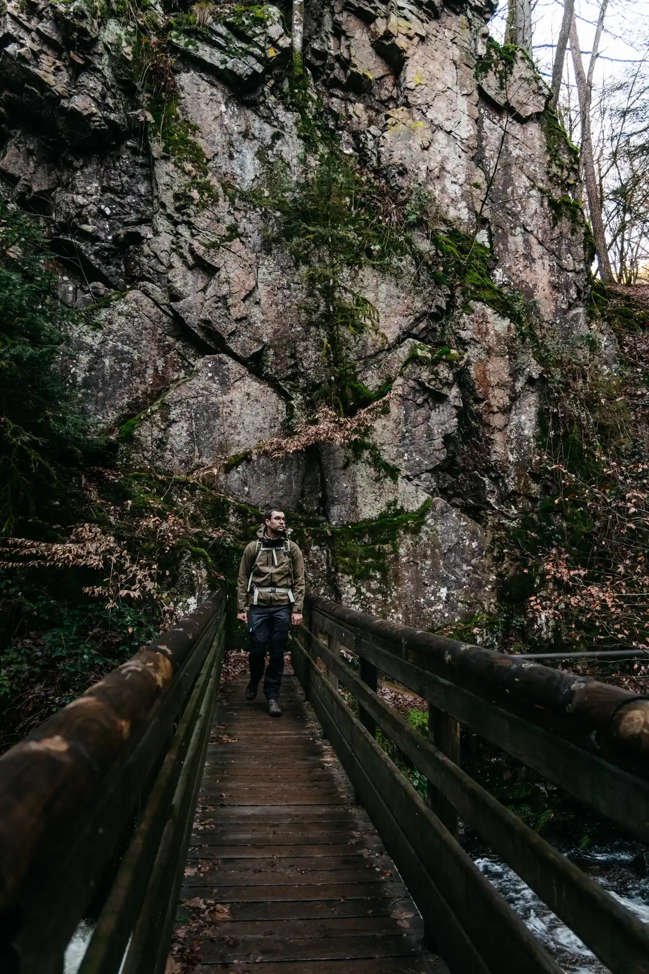 Cascade du Petit Tendon dans les Vosges en hiver
