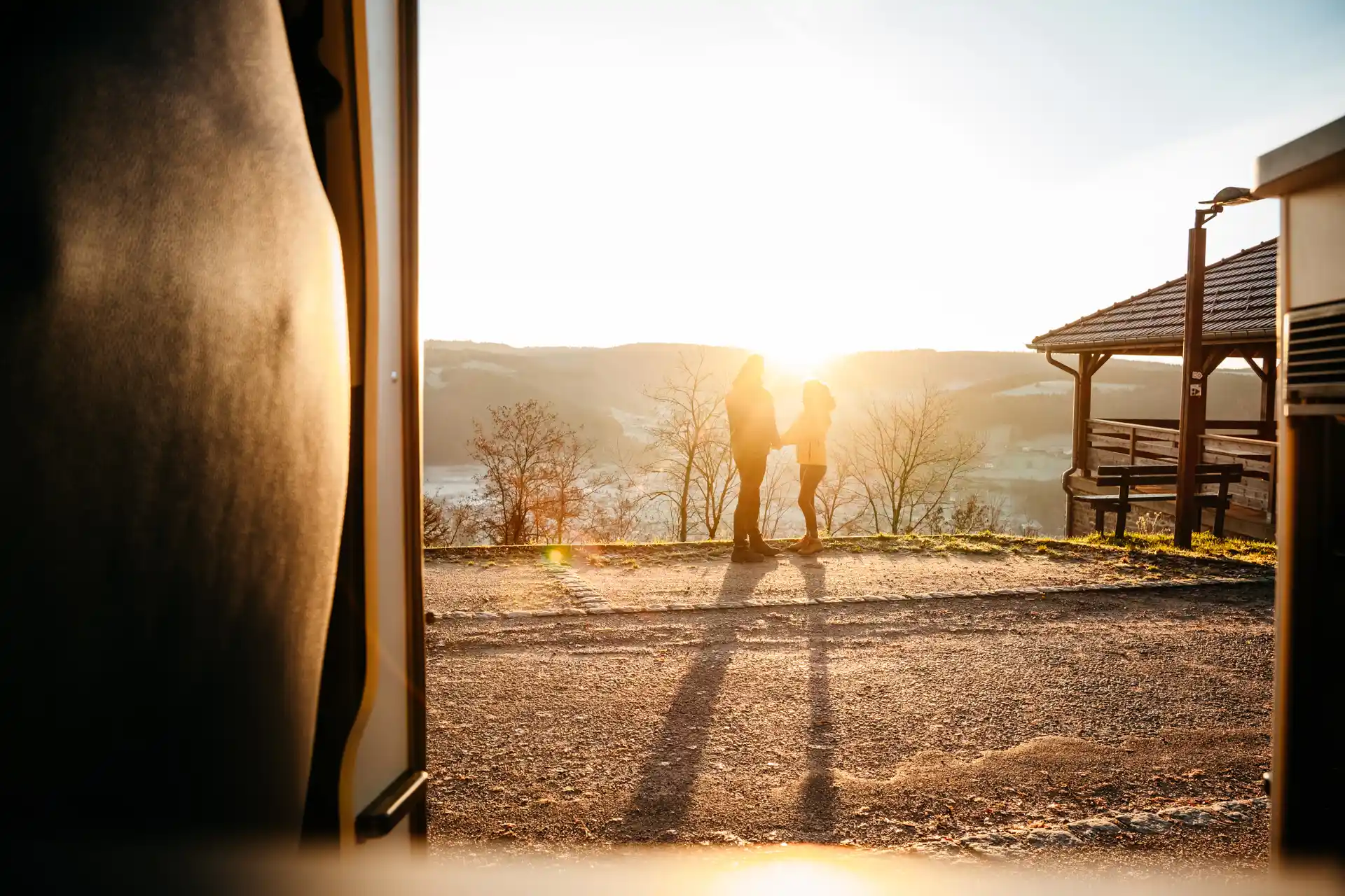 Lever de soleil sur le Val d'Ajol dans les Vosges
