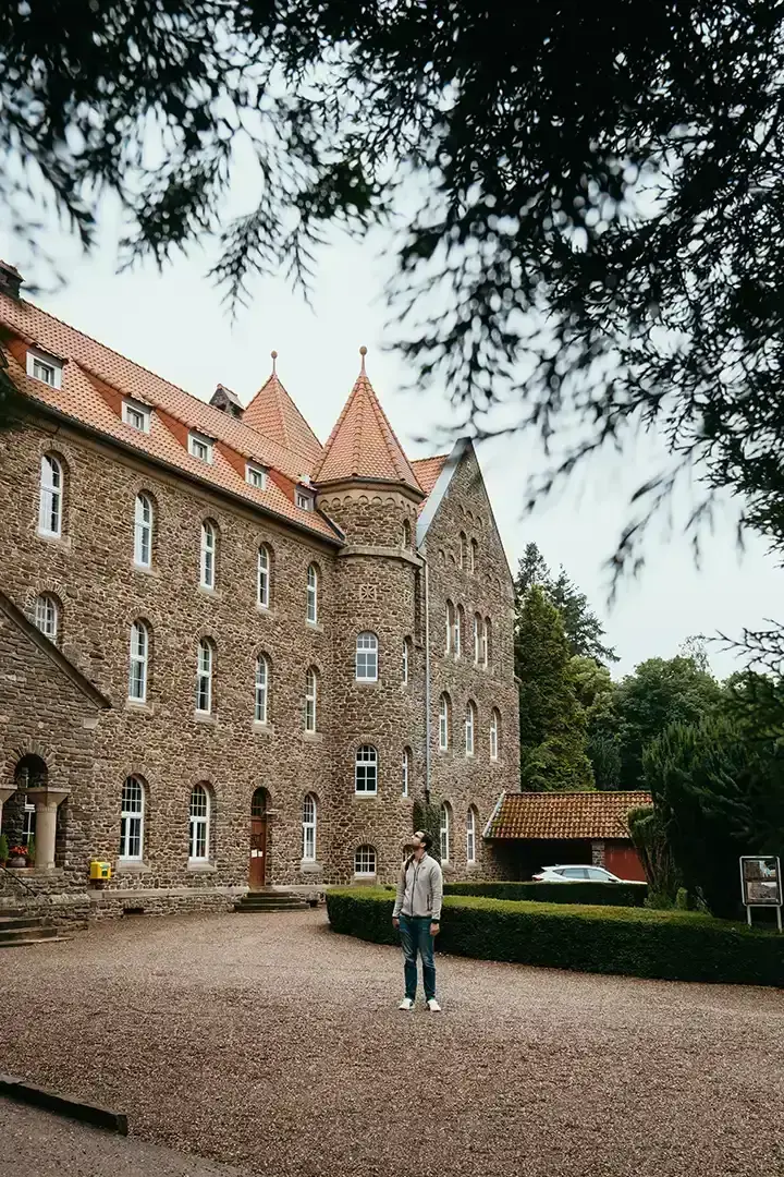 Cour de l'abbaye de Clervaux