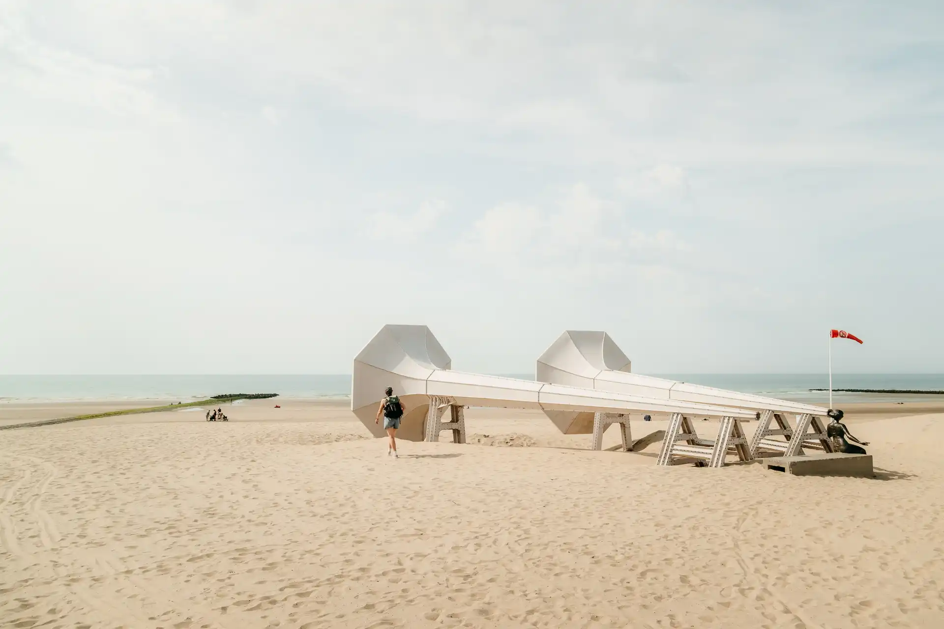 Scupture 'I can hear it' de la Triennale de Beaufort à Westende
