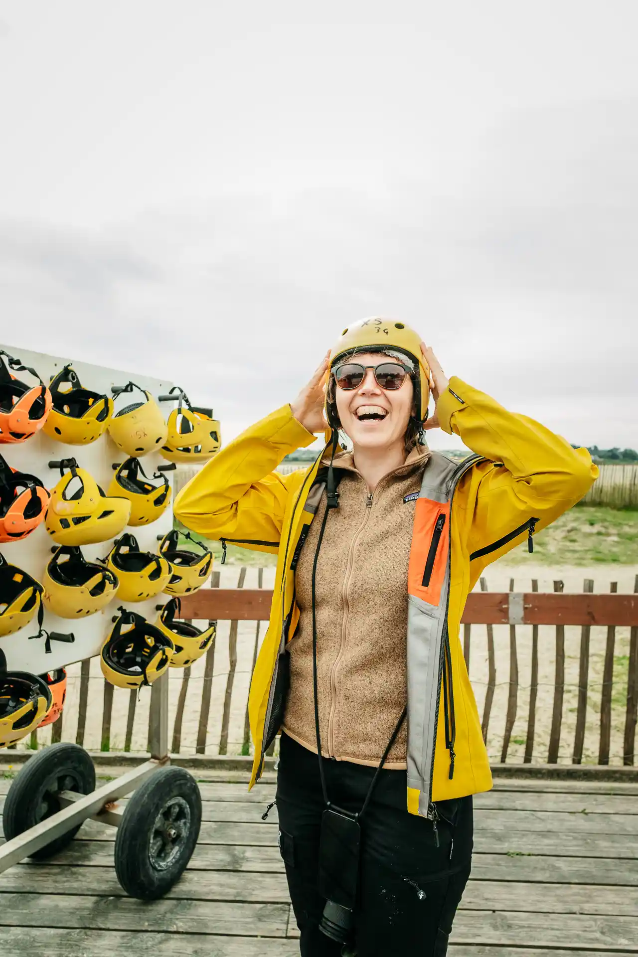 Char à voile à Plouescat en Bretagne