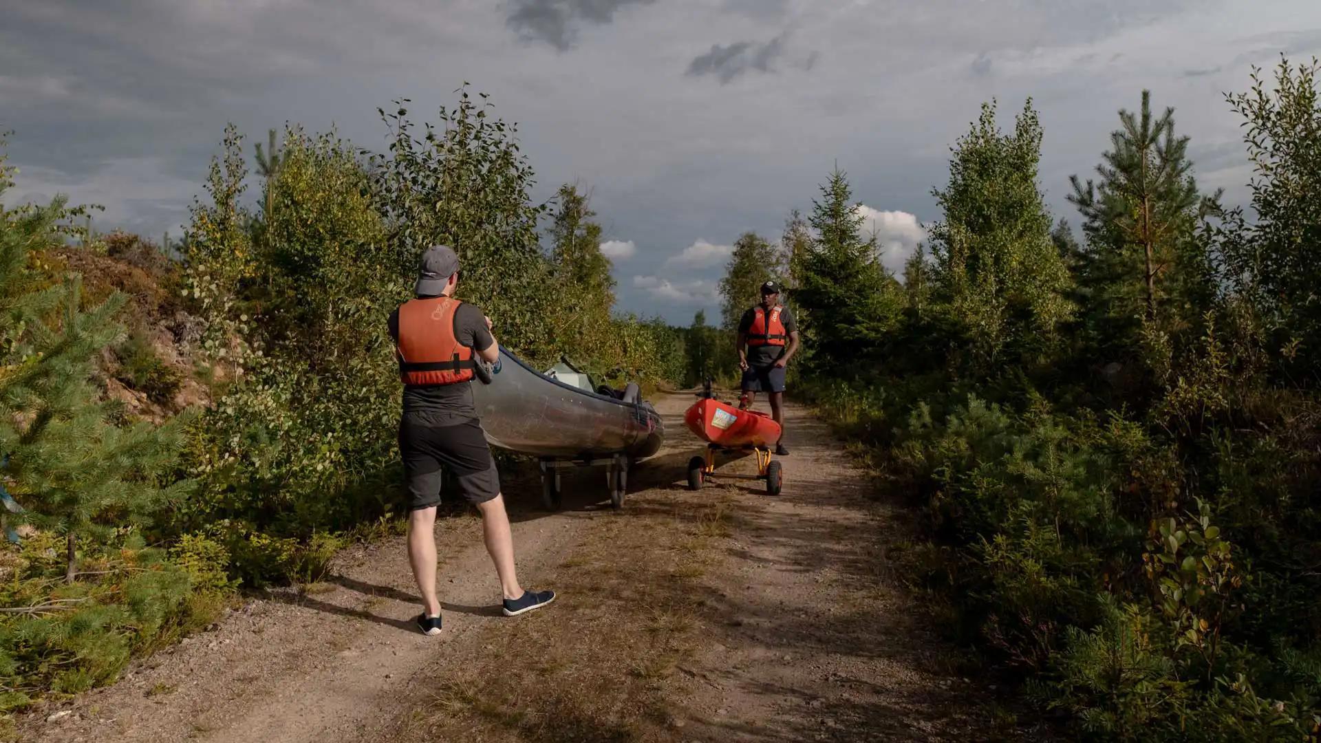 Canoe trip en Suède